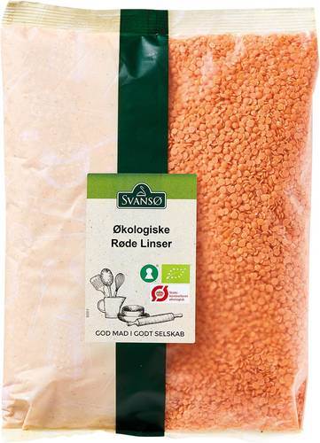 Röda linser, ekologisk, 1 kg