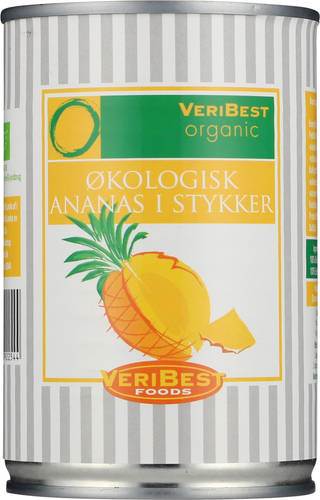 Ananas stykker, i juice, 400 g