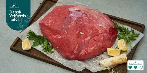 Inderlår af kalv uden kappe 3,5 kg, Danmark
