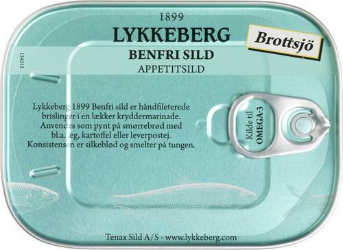 Benfri sill Brottsjø, 65 g