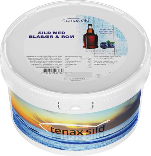 Inlagd sill med blåbär och rom, 1,2 kg