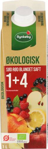 Blandsaft, söt och röd, ekologisk, 1+4, 1 l