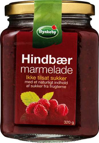 Hallon marmelad utan tillsatt socker, 320 g