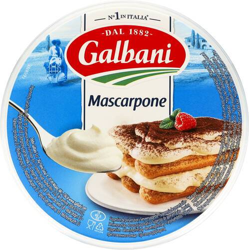 Mascarpone 80+ (41,5%), färskost, 500 g