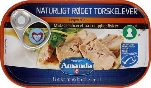 SC røget torskelever, 120 g