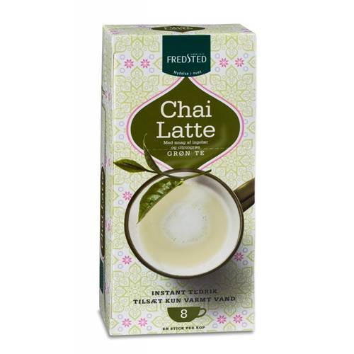 Chai latte, grönt te, 8 x 26 g