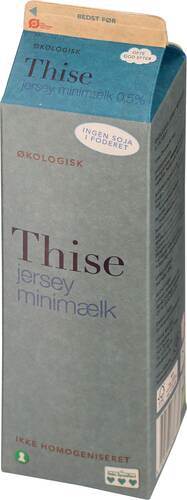 Minimjölk 0,5%, Jersey, ej homogeniserad, ekologisk, 1 l