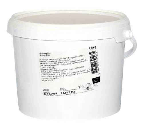 Smör, skirat, ekologiskt, 2,8 kg