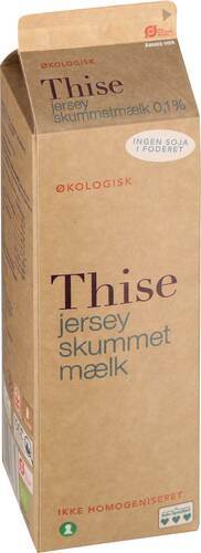 Mjölk 0,1%, inte homogeniserad, ekologisk, 1 l