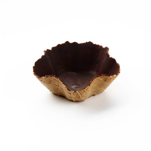Våffelskål med choklad, 95 x 35 x 55 mm, 62 st