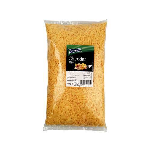 Cheddar, röd, riven, 1 kg
