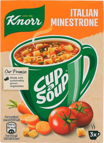 Cup a soup, Minestrone, 3 x 19 g