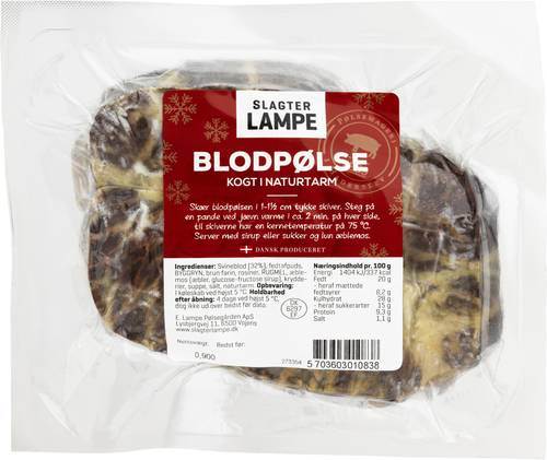 Blodpølse, bundne, 900 g