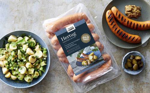 Frankfurter Hertug, 125 g/stk, 10 stk, 1,25 kg