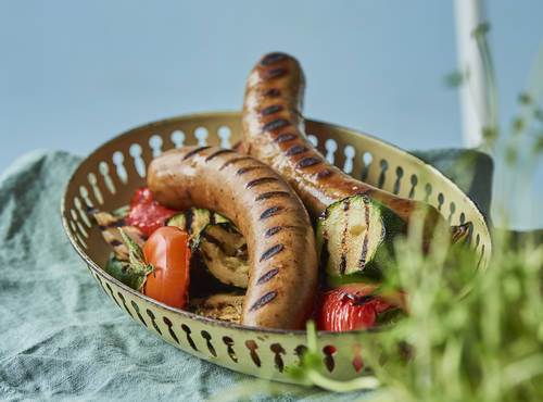 Ostepølser med barbecue, 125 g, 2 x 2,5 kg