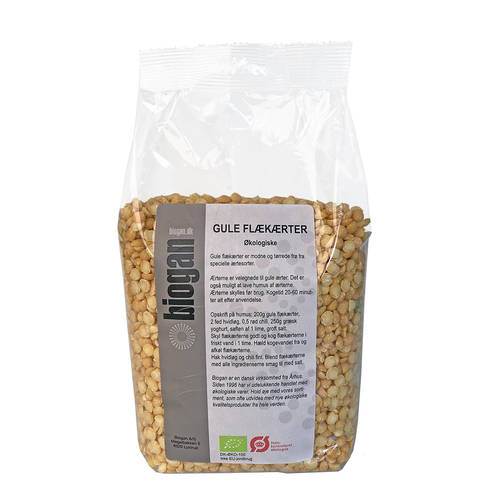 Delade gula ärtor, ekologisk, 1 kg