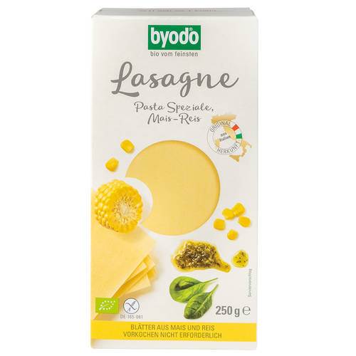 Lasagneplattor, glutenfria, ekologiska, 250 g