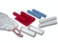 Sopsäckar plast 70 x 110 cm, lyx, 53 my, vita LDPE, 10 x 10 ps