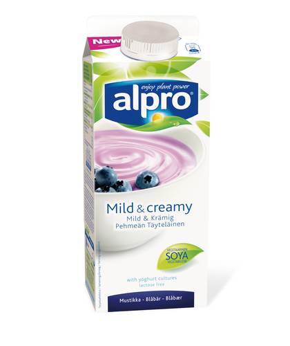 Soya Yoghurt med blåbär 2,1%, laktosfri, 750 g