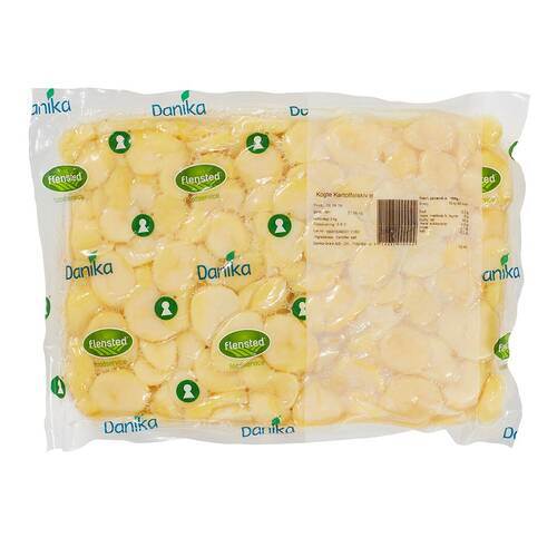 Kartofler i skiver 10 mm, forkogte, med salt, 3 kg