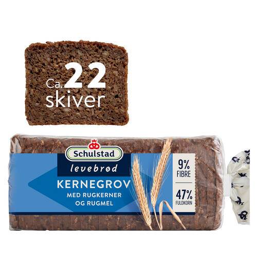 Rågbröd Kernegrov, 22 skivor, 950 g