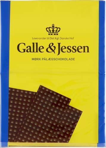 Mörk påläggschoklad, G&J, 216 g