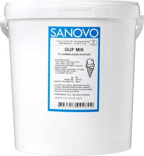 Gufmix pulver vit, 8 kg