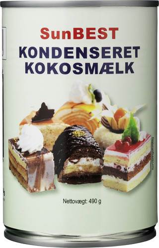 Kondenserad kokosmjölk, 490 g