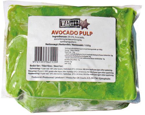 Avocado pulp, 1 kg