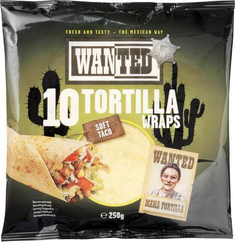 Tortillas majs & vete 6",15 cm, 10 st