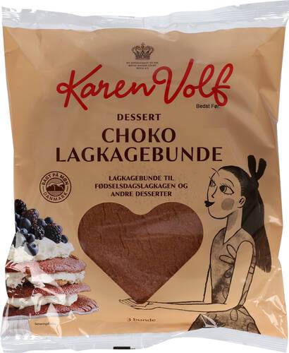Tårtbotten choklad 3-lags, 250 g