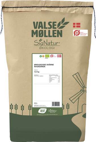 Rågkärnor skurna, SigNatur, ekologisk, 12,5 kg
