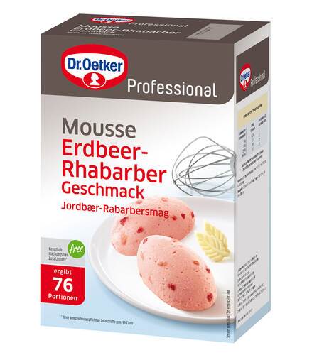 Jordgubbe och rabarber mousse 1 kg