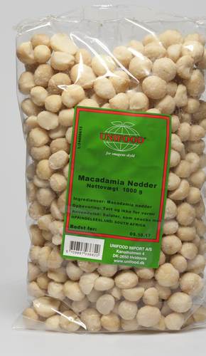 Macadamia nötter naturell, 1 kg