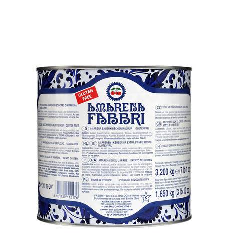 Kirsebær Amarena Fabbri, 3,2 kg