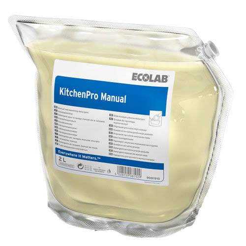 KitchenPro Manual, højkoncenteret opvaskemiddel, 2 l (til dispenser)