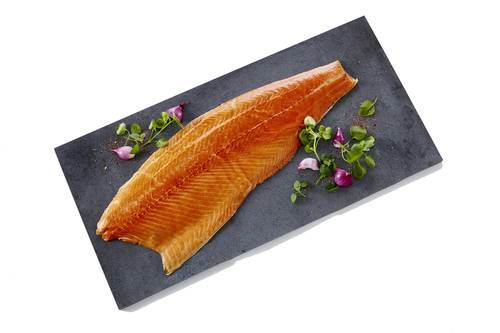 Lakseside varmrøget, neutral, trim C, 0,9 - 1,4 kg