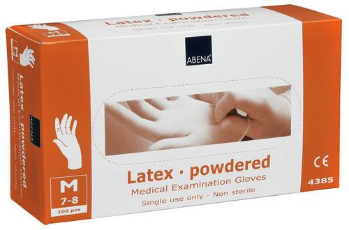 Latexhandskar medium, pudrade, 100st