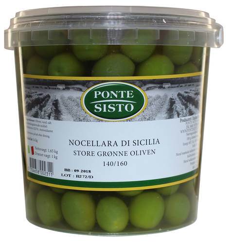 Gröna oliver, Nocellara, 1,67 kg