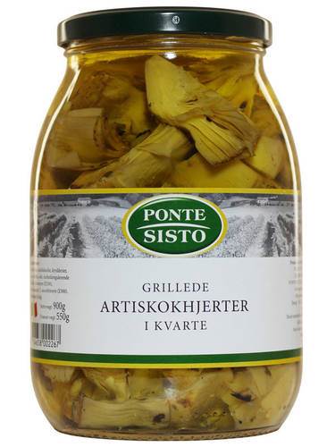 Kronärtskockshjärtan, grillade, kvartar, 1 kg