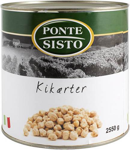 Kikärtor kokta, 2,5 kg