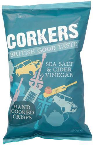 Chips med vinäger och havssalt, 150 g