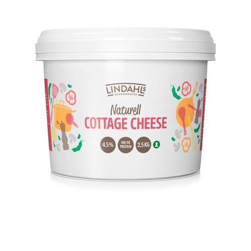 Cottage cheese 4,5%, 2,5 kg