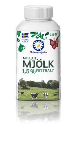 Mellanmjölk 1,5% ESL, 0,25 l