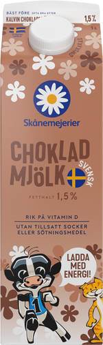 Chokladmjölk Laktosfri 1,5%, 1 l