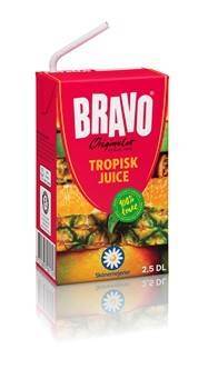 Bravo Tropisk juice, drickfärdig, 25 cl