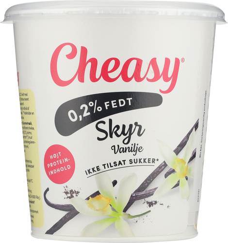 Skyr med vanilj 0,2% Cheasy, 1 kg