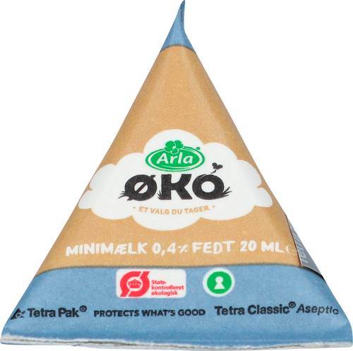 Kaffemjölk 0,5%, jigger, UHT, ekologisk, 100 x 20 ml