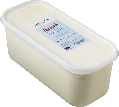Gräddglass vanilj, ekologisk, 4,8 l