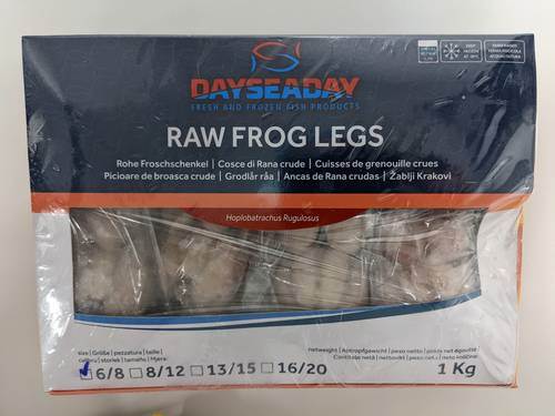 Grodlår 6-8/lb, råa, 1 kg